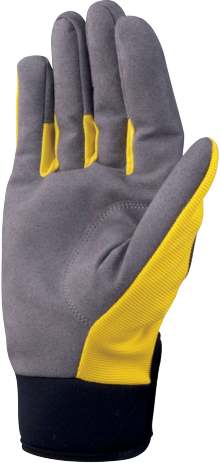 Gants BOREE VV901 -  Cuir synthétique - Jaune/Noir- T.9