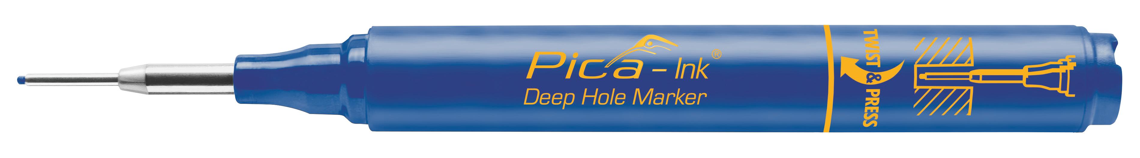 Marqueur bleu trous prof. - Pica