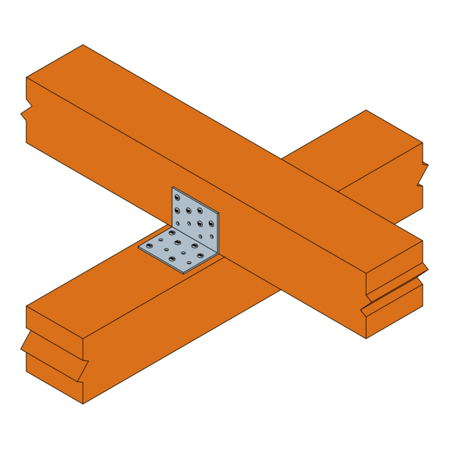 Equerre simple 62.5 x 62.5 x 60MM - ES10/60