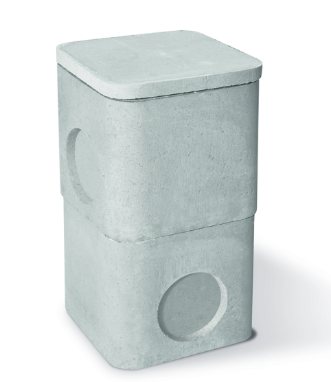 Boite pluviale BS 60x60 avec réhausse H=40
