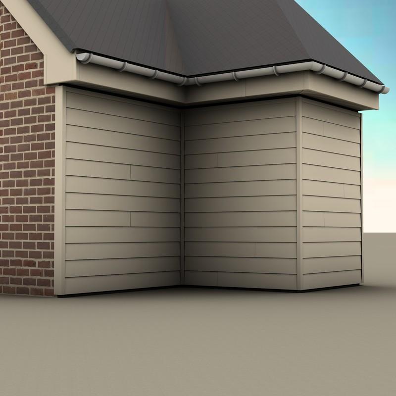 Bardage en PVC Cellulaire - DURASID ORIGINAL 333MM - L.4M – Sable