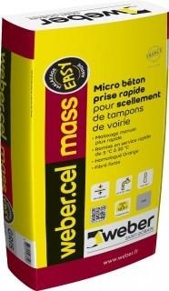 MORTIER DE COLLAGE ET DE SCELLEMENT WEBER.CEL MASS GRIS 25KG