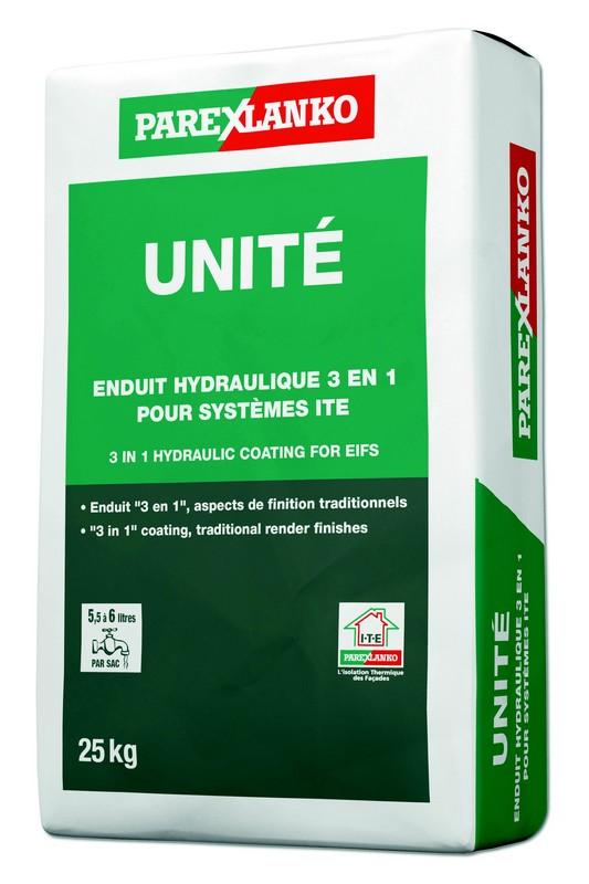 Enduit hydraulique 3 en 1 UNITE G30 25kg