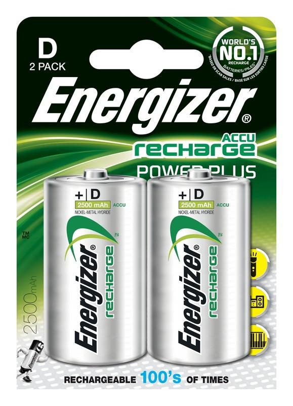 pile rechargeable D - HR20 -Energizer 2500mAh - B2