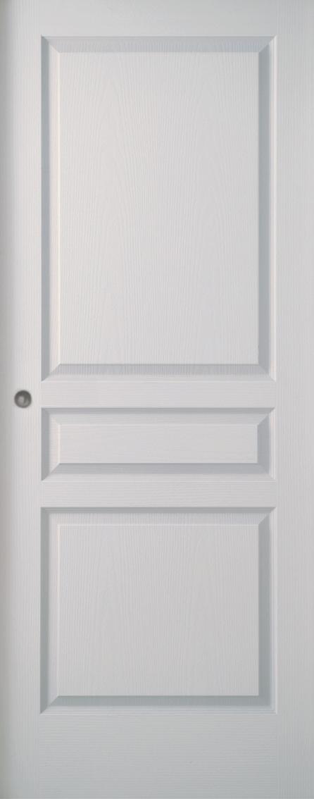 PORTE SEULE SEVIAC POST F RAINURE 204X73POST FORMEE PREPEINTE MORTAISE EMBALLE