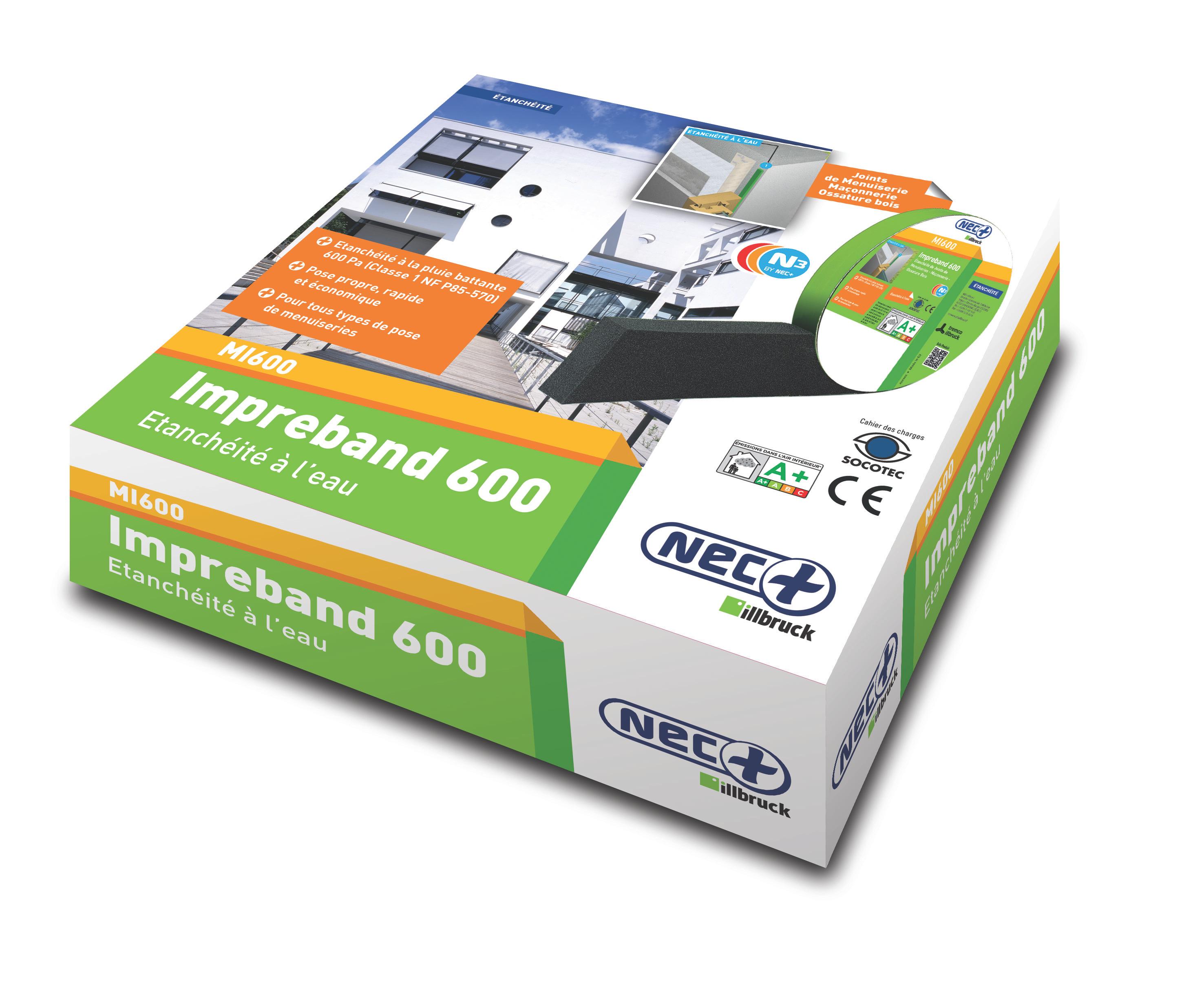 Mousse imprégnée illbruck TP600 illmod 600 15/3-7 noir BOX LS 8m