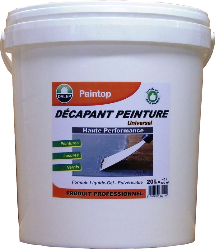 Décapant peinture universel PAINTOP Seau 20 litres pour 40 à 120 m2