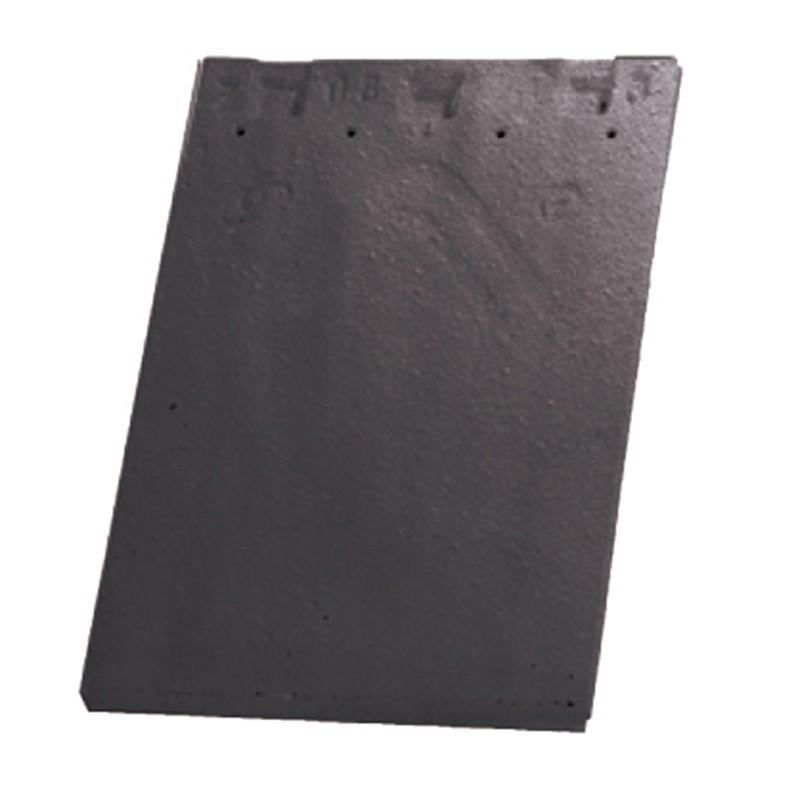 TUILE DE FINITION PLATE 20X30 HUGUENOT NOIR BRILLANT