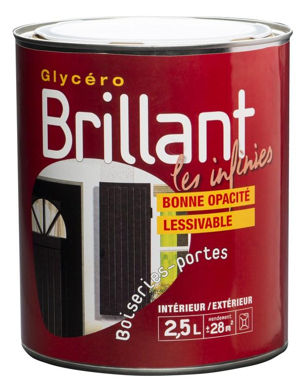 Peinture Infinies Glycero brillant blanc 2.5 L