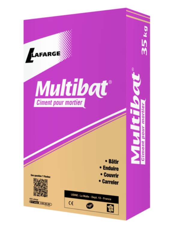 Ciment à maçonner multi-usages Multibat MC 12,5 CE NF sac 35kg