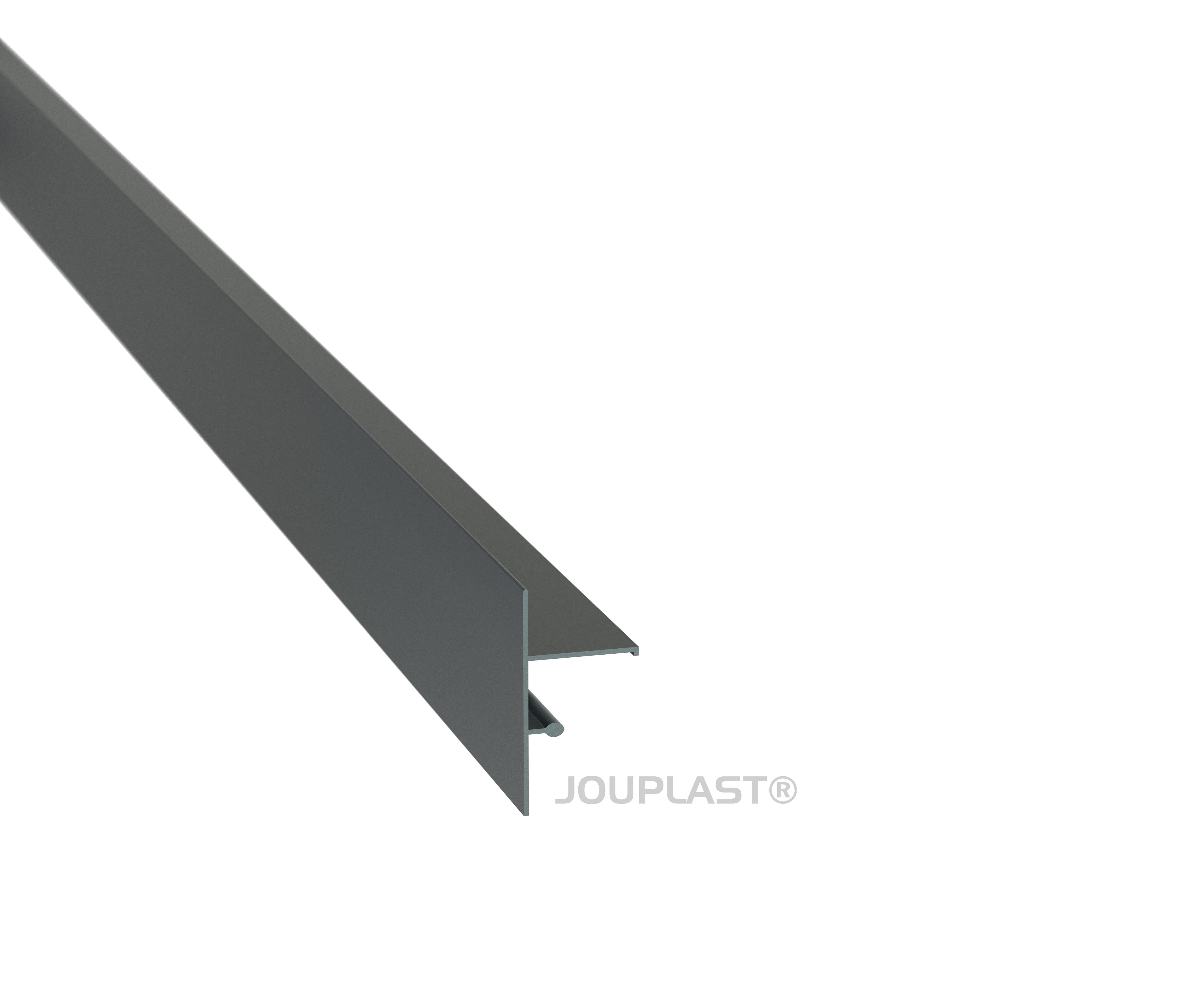 Jonction finition clipsable long. 70MM - Laqué Ral 7016 Anthracite texturé