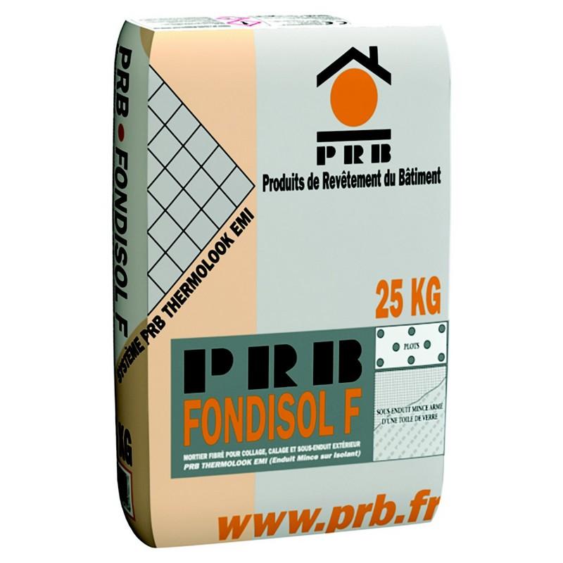Mortier fibré pour sous-enduit FONDISOL F Blanc 25kg