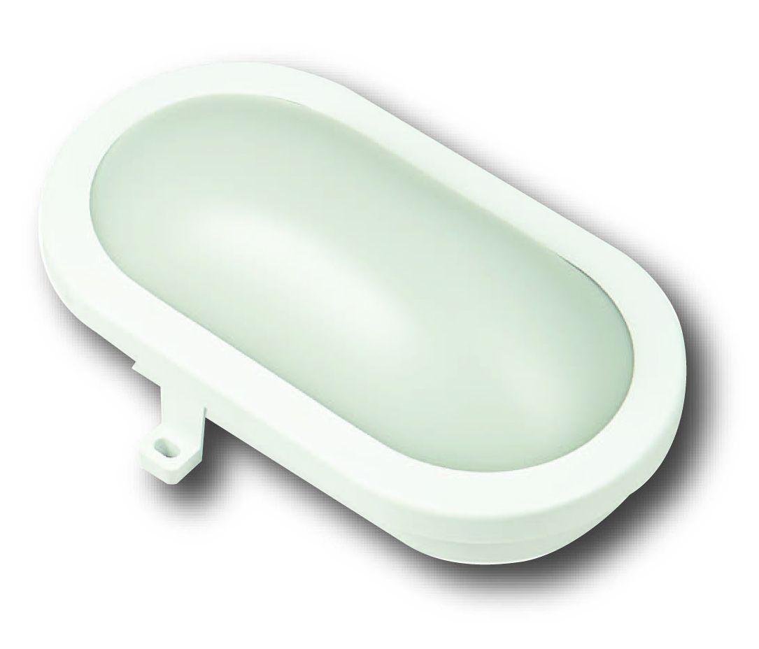 Hublot ovale Led intégré Blanc - 12W 1050Lm 4000K IP54 - Prodeal