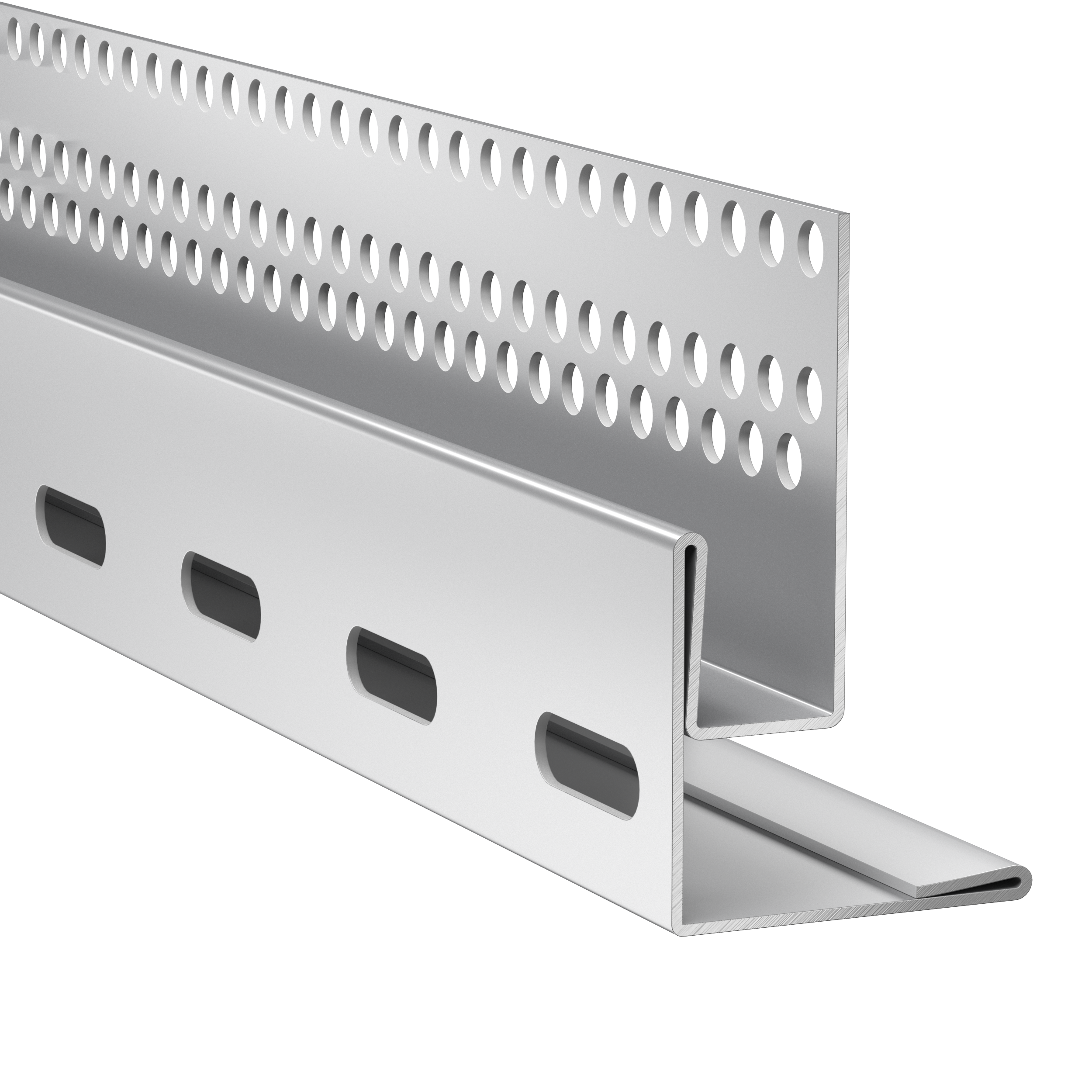 Profilé de départ et linteau pour pose verticale pour bardage VL PLANK - 3M - Noir minuit