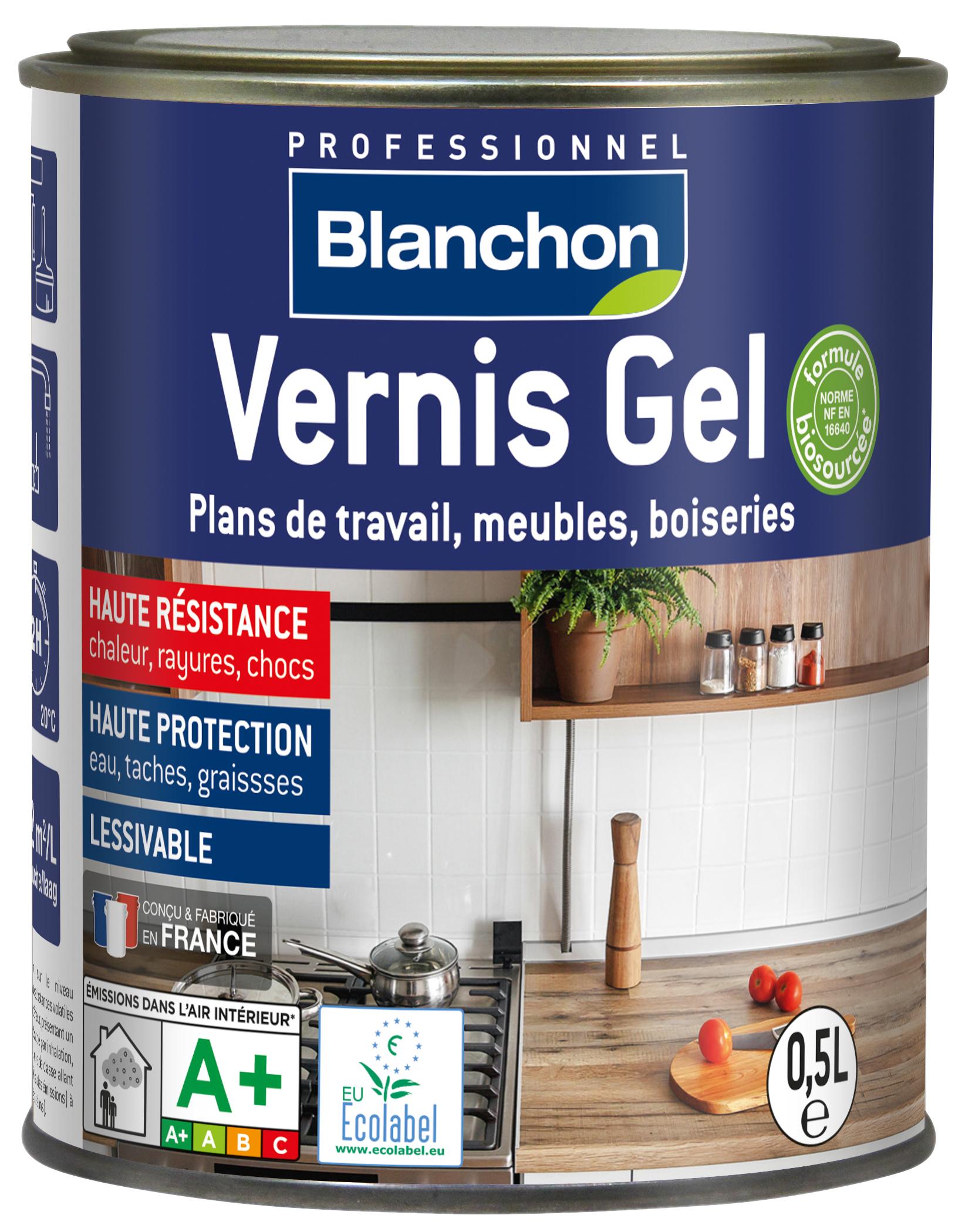 Vernis gel biosourcé – incolore mat – Pot de 0,5L