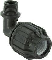 raccord plastique pour tuyau polyéthylène coude mâle diam. 25 M.20x27