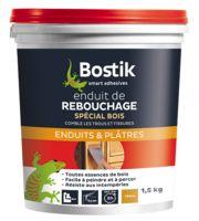 ENDUIT DE REBOUCHAGE BOIS PÂTE POT PLASTIQUE 1.5 KG