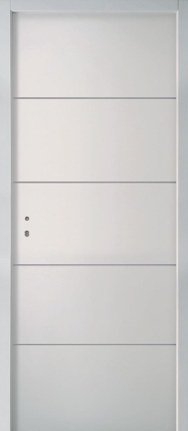 Bloc-porte HORIZON à recouvrement - postformé Alvéolaire - Huisserie Perf+ 86 x 54MM - Serrure PDDT - poussant droit - 204 x 63CM