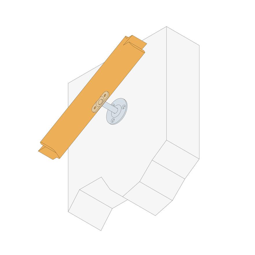 Support de rampe coudé réglable SRR