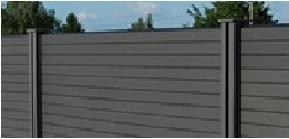 Lame de clôture Composite BALI EVOLU H21 - 20x150mm L.1,80m - Gris Ardoise