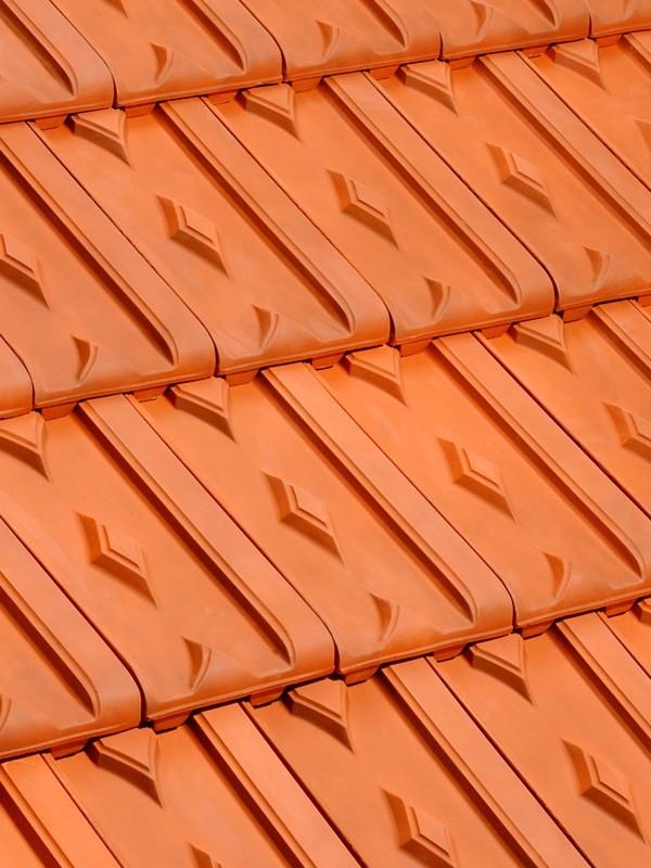 TUILE LOSANGÉE HUGUENOT ROUGE