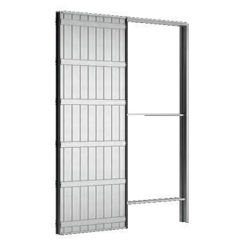 PORTE SEULE SEVIAC POST F RAINURE 204X63POST FORMEE PREPEINTE MORTAISE EMBALLE