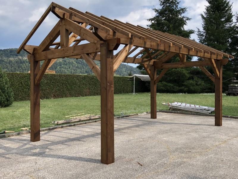 CARPORT K6 2 PENTES 50 16 M²