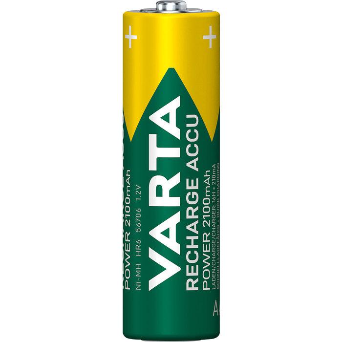 Pile Rechargeable VARTA Ni-MH AA/LR6 2100mAh - Lot de 4 unités