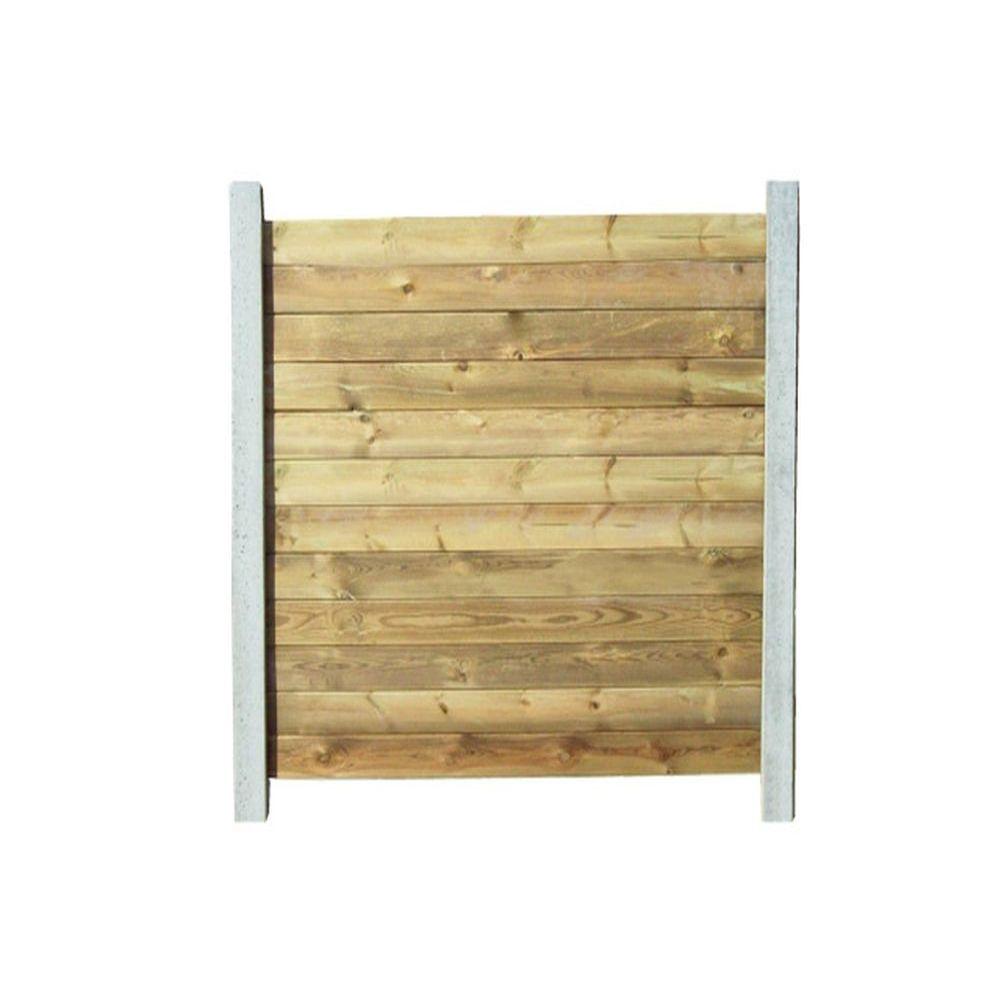 Lame de clôture emboitable en Bois EVOLU H34 - 34x145mm L1,92m - Vert