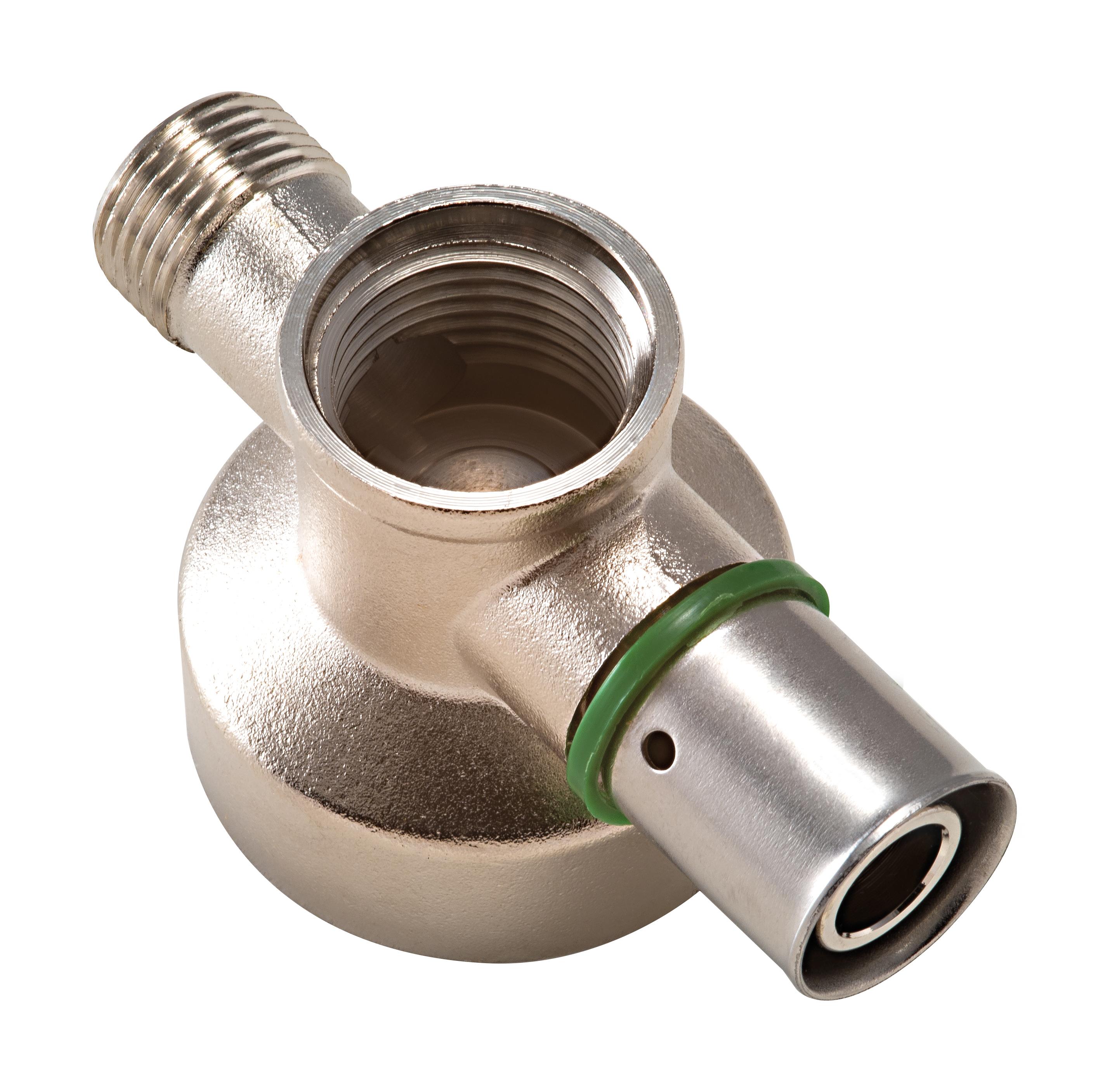 PER SERTIR Ø16 - F 1/2-M 3/8 CHROME  APPLIQUE HAUTE