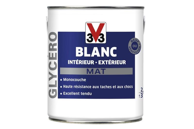 PEINTURE INTERIEURE MONOCOUCHE BLANC GLYCERO MAT 10 L