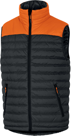 Gilet Doudoune - G-DOON- Gris/Orange- T.L