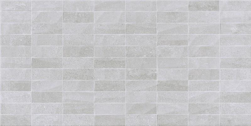 CARRELAGE MURAL DECOR CI BETON 25 X 50 X 0.74 CM RELIEF GREY