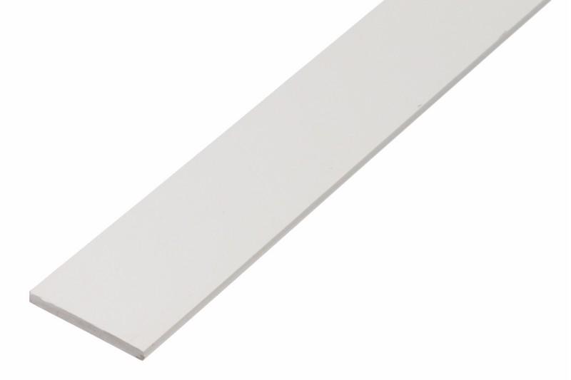 PROFILE PLAT PVC BLANC 30 X 2 - 2.6 M