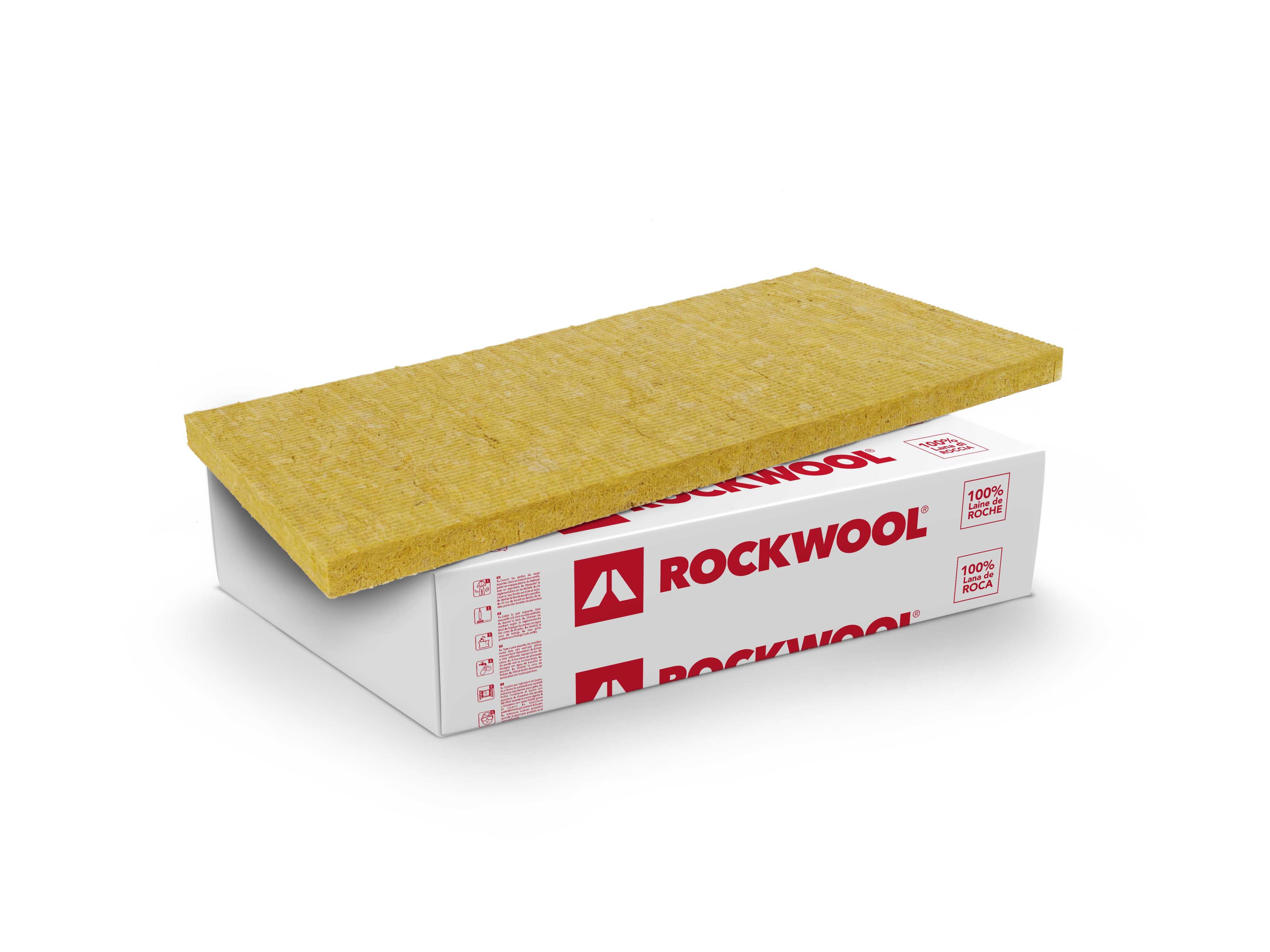 Panneau isolant en laine de roche MB ROCK ET L 1200 x l 600 x ep 60 mm R 1.7