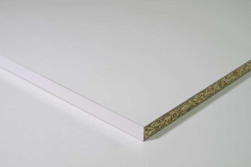 Tablette mélaminée blanche finition perlée - 2500 x 600MM ép.18MM