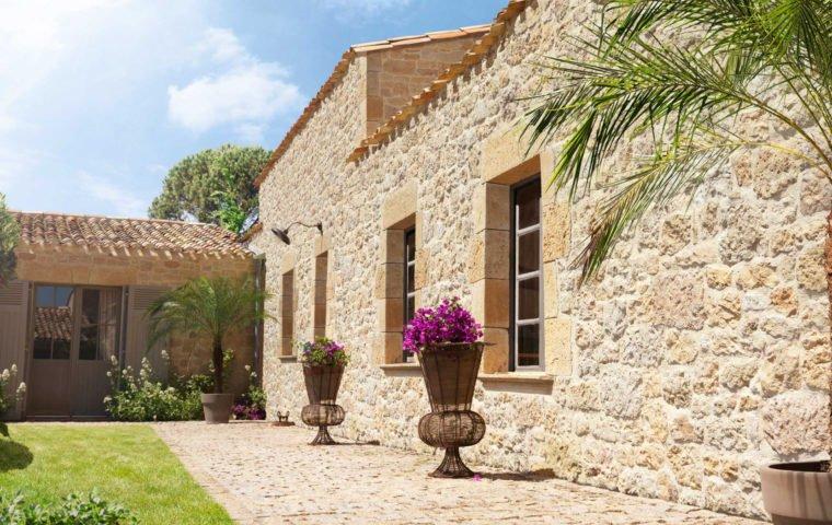 Demi linteau MANOIR L.120x Ht31cm ép.3cm - Coloris Terre de Sienne