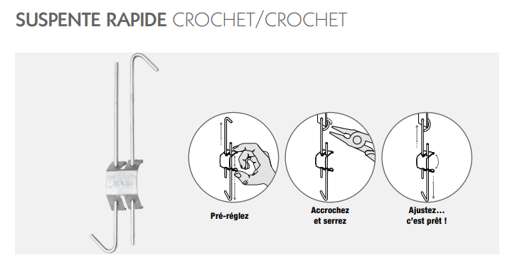 Suspente rapide C/C 18x30