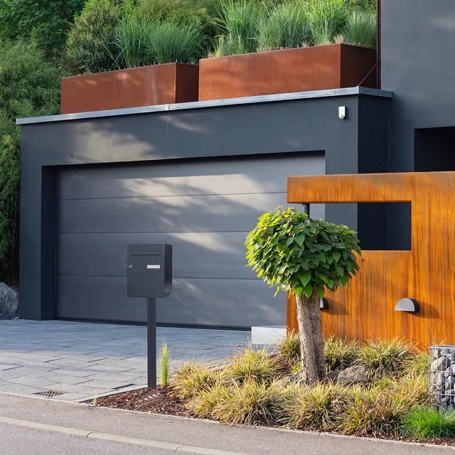 Boîte à colis Renz Eclipse 1 porte gris anthracite 300x420x385 mm