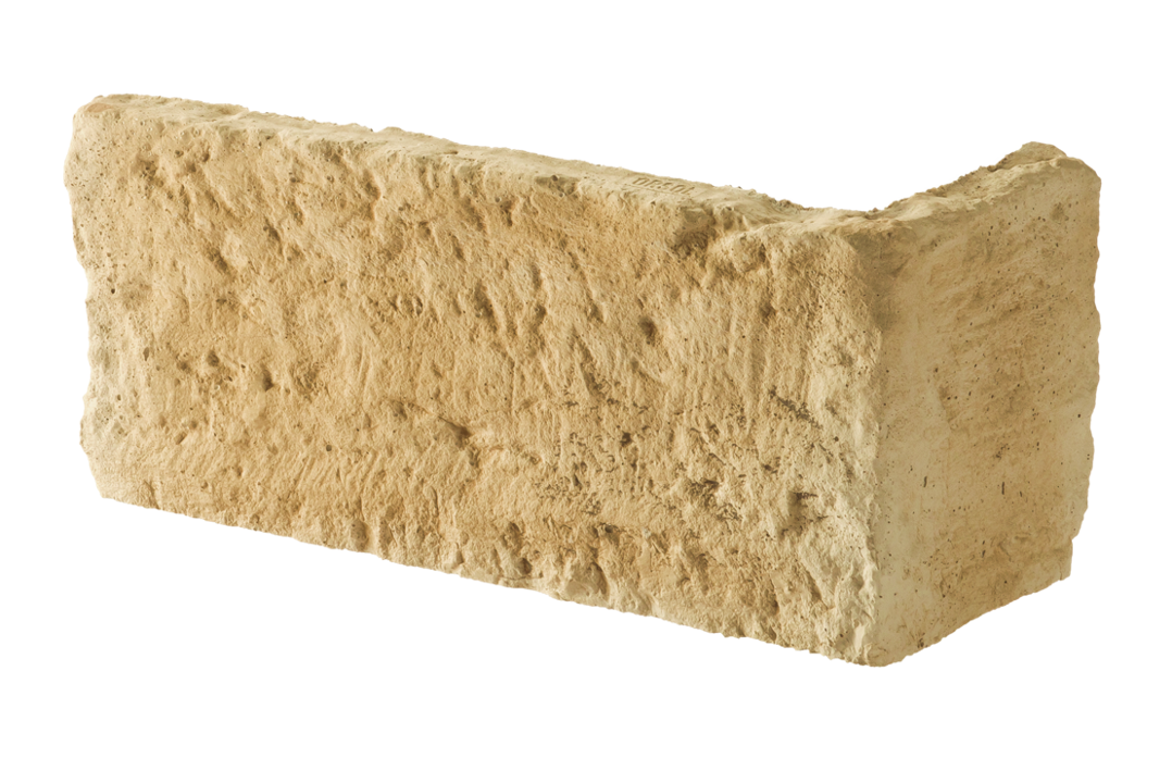 Chaine d'angle MEULIERE L.20/37,5x l.7,5/14,5x Ht7/17cm ép.4cm - Coloris Ton Ocre Jaune