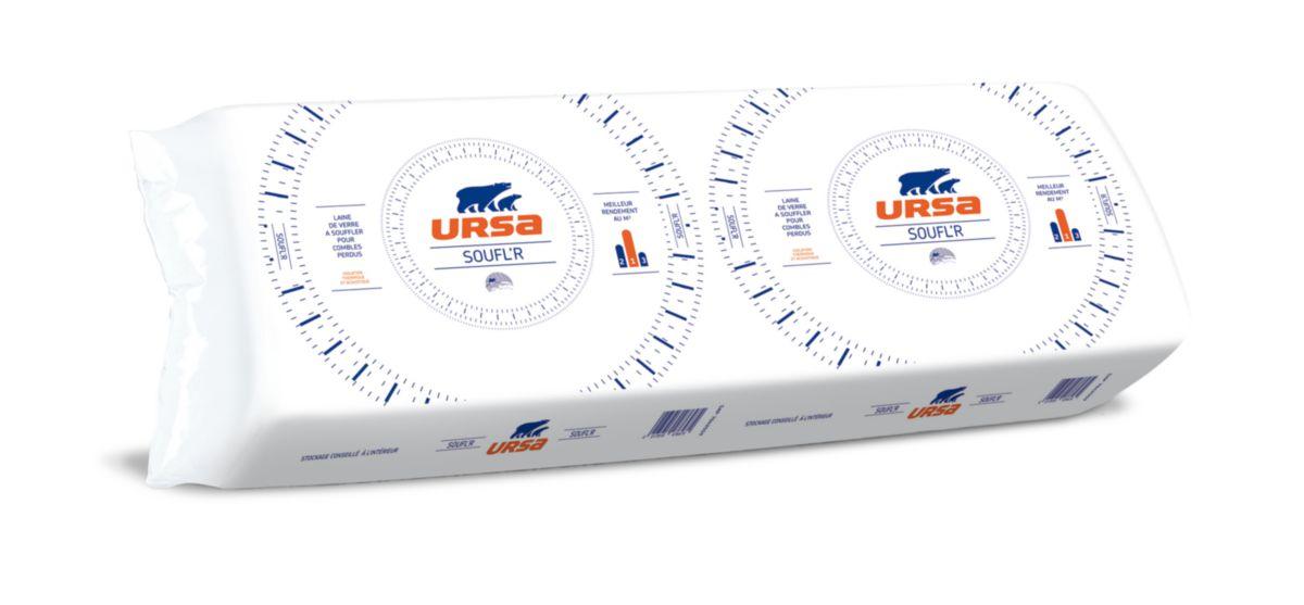 Laine de verre à souffler - URSA SOUFL'R 47 sac de 16,6KG - Ursa