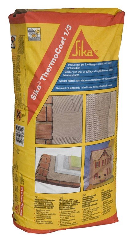 Mortier-colle Sika ThermoCoat-1-3 gris 25kg