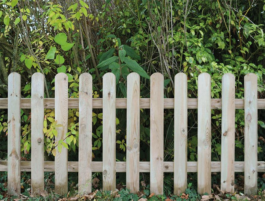 Clôture Droite en Pin - L.1,80m Ht 80cm ép.32mm