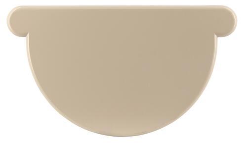 Fond de gouttière TECHTAN® gouttière demi-ronde à coller Ø25MM sable - Nicoll