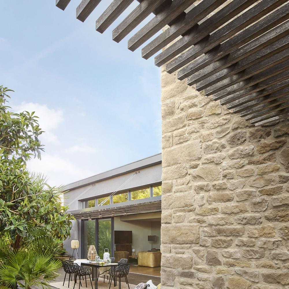 Parement CAUSSE +/-0,5m2 ép.4cm - Coloris Beige Nuancé