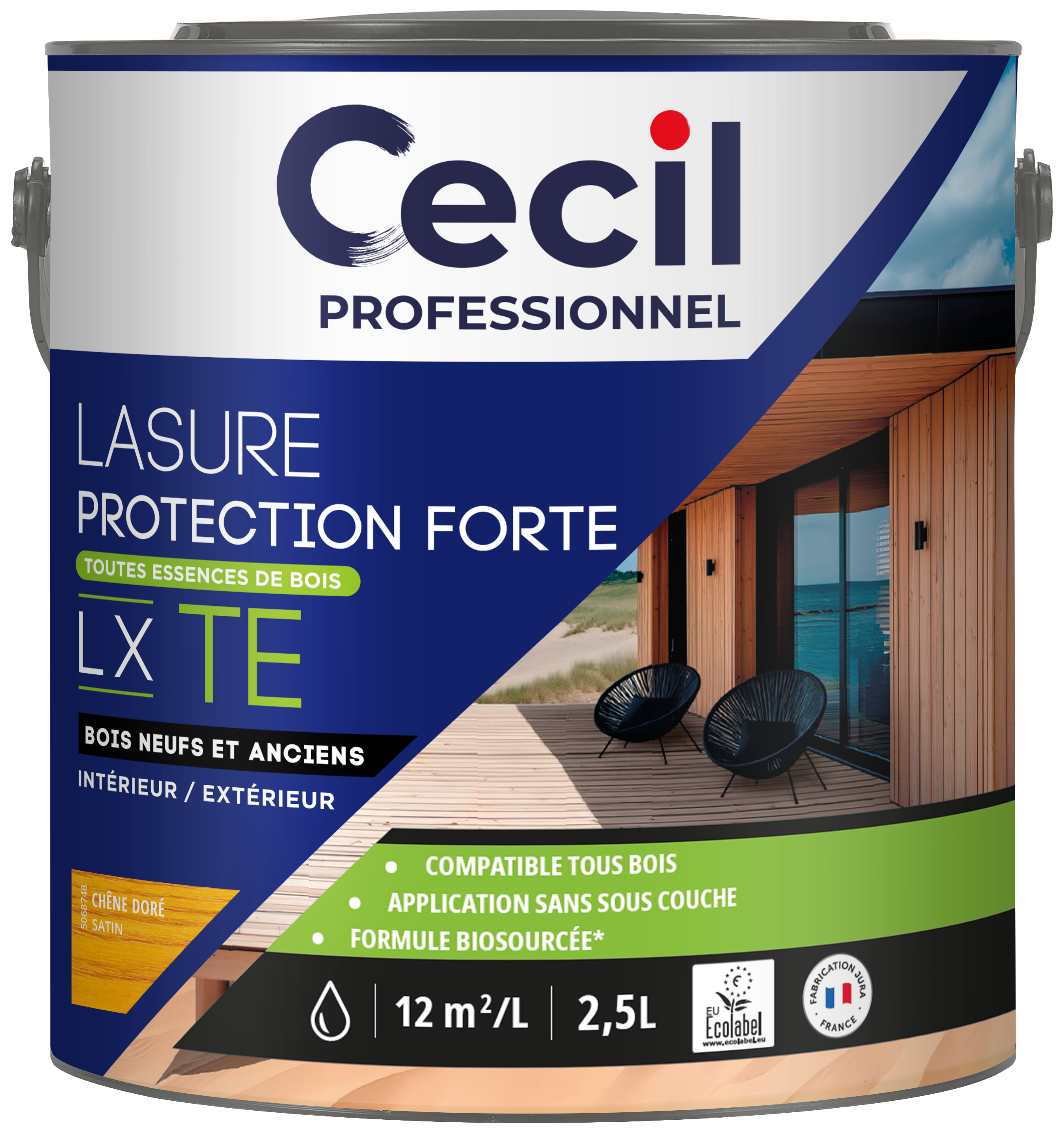 Lasure LX TE- Chêne doré-2,5L
