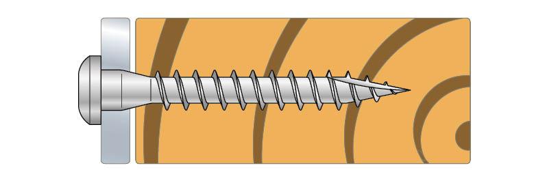 Vis pour connecteurs CSA tête ronde T20 - Ø5 x 50MM - Boite de 250 pièces