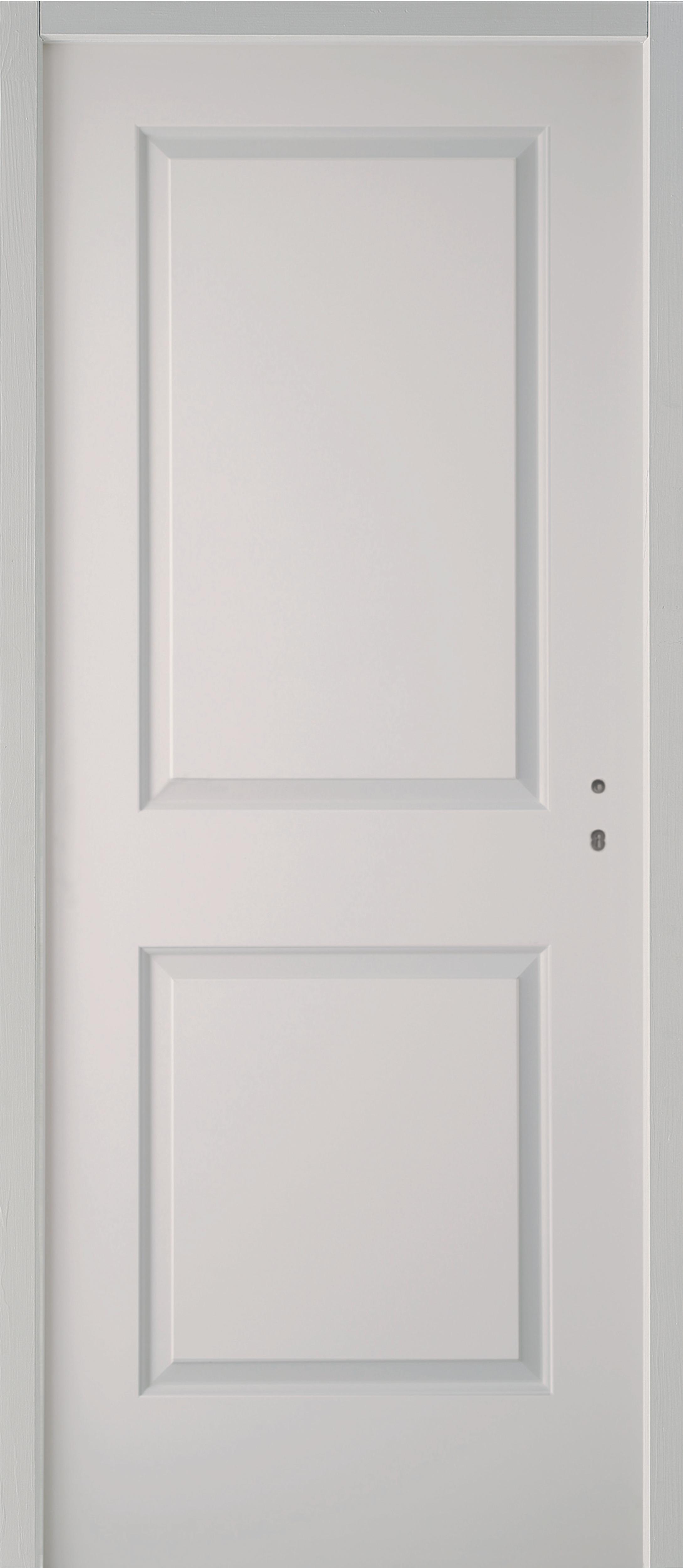 Bloc-porte Thermique LUPIAC à recouvrement - Postformée Isolante Climat B - Huisserie Evo+ 50 x 72MM - Serrure 3 points - poussant droit - 204 x 83CM