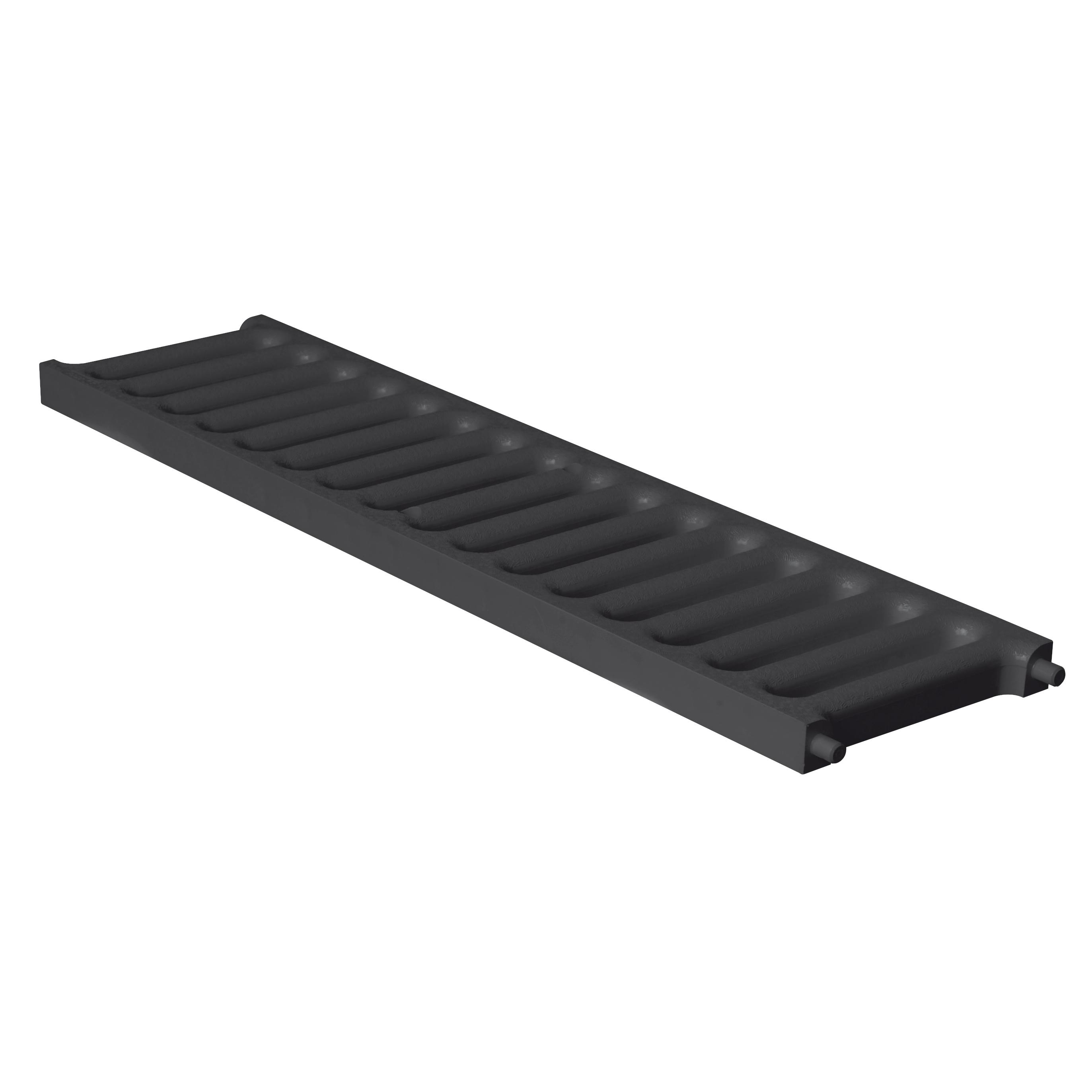 GRILLE RENFORCEE PVC 130X500 NOIR POUR CANIVEAU CSA / CSB
