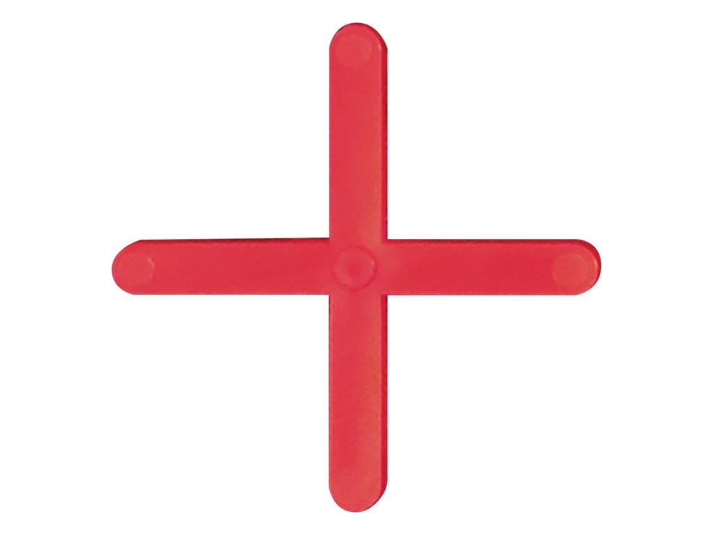 Croisillons carrelage et faience ép.3MM - Rouge - Sac de 250 pièces